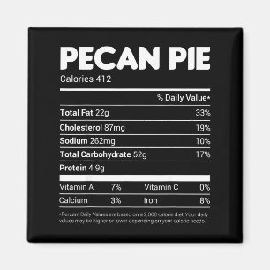 Íman Camiseta Fatos Nutricionais de Pecan E Família Cor