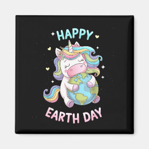 Íman Camiseta feliz dia da terra terra fofa com terra f