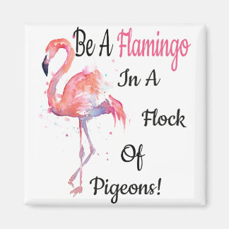 Íman camiseta flamingo love