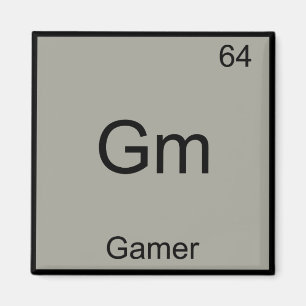 Íman Camiseta Gm - Símbolo de Elemento Químico Divertid