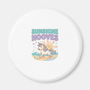 Íman Camiseta Gráfica Tendência Cascos Unicórnio Luz So
