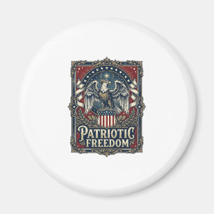 Íman Camiseta Gráfica Vetorial Patriota Olhando Estrela