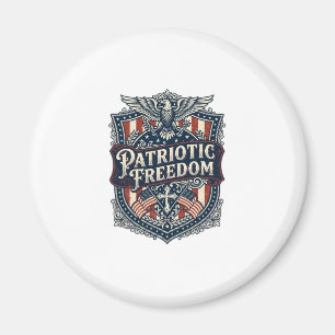 Íman Camiseta Gráfica Vetorial Patriótica Fé Família Li
