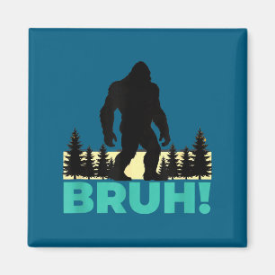 Íman Camiseta Infantil Bruh Sasquatch Pé Grande Meme da
