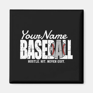 Íman Camiseta Jogador Time Pinstripe Adicionar Nome Ret