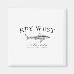 Íman Camiseta Key West Shark Para Pesca, Navegação, Mer