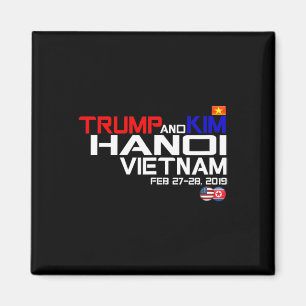 Íman Camiseta Kim E Trump Da Cimeira Do Vietnã