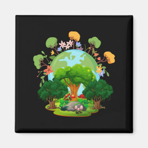 Íman Camiseta Mãe Terra Ame Seu Planeta