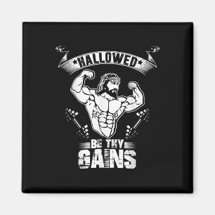 Íman Camiseta Masculina Jesus Musculação - Jesus Engraç