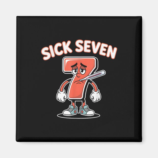 Íman Camiseta Meme Seven Doente Seis Sete Brincadeira D (Frente)