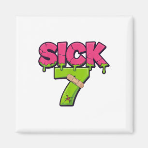 Íman Camiseta Meme Seven Doente Seis Sete Drip Brincade