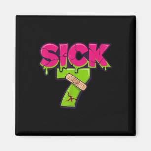 Íman Camiseta Meme Seven Doente Seis Sete Drip Piada Di