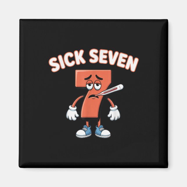 Íman Camiseta Meme Sick Seven Seis Sete Brincadeira de  (Frente)