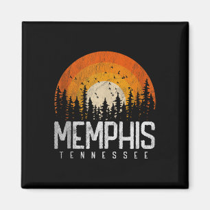 Íman Camiseta Memphis Tennessee Tn Estilo Retrô Vintage