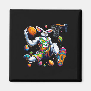 Íman Camiseta Mens Dunk Easter Bunny Bysketbyll Present