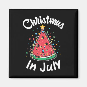Íman Camiseta Natal Em Julho Melancia Árvore De Natal