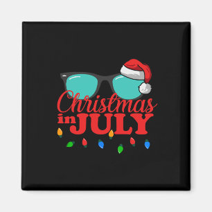 Íman Camiseta Natal Em Julho Solitários Praia Férias De