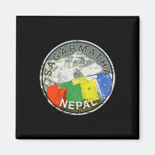 Íman Camiseta Nepal Monte Everest Sagarmatha Montanhism