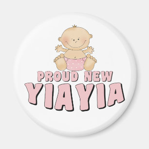 Íman Camiseta Orgulhosa Nova YiaYia