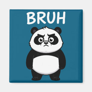 Íman Camiseta Panda Bruh Legal Funny Cartoon Bear Homen