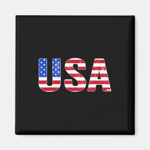 Íman Camiseta Patriótica Americana Bandeira EUA Homens