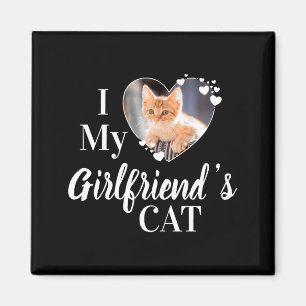 Íman Camiseta Personalizada Com Foto Eu Amo O Gato Da M