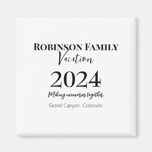 Íman Camiseta Personalizada de Férias em Família