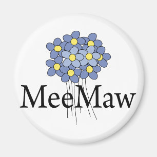 Íman Camiseta Pretty Blue Flower MeeMaw