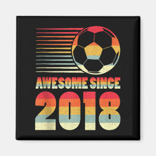 Íman Camiseta Regata de Aniversário de 8 Anos de Futebo