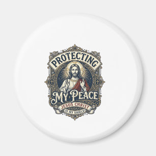 Íman Camiseta Respeito Pela Jesus Limites Fé