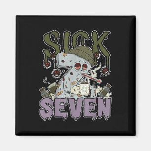 Íman Camiseta Sick Seven Meme 67 Seis Sete Jogo de Pala