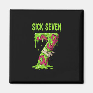 Íman Camiseta Sick Seven Meme Six Seven Piada de Palavr