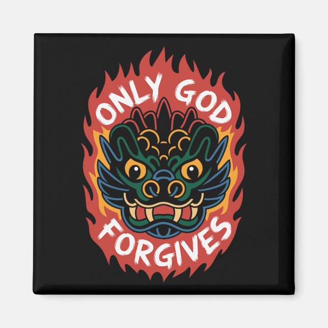 Íman Camiseta Sólo Dios Perdona1 (Frente)