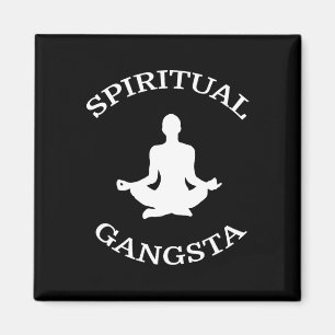 Íman Camiseta Spiritual Gangsta - Homens Mulheres Ioga