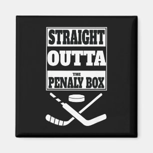 Íman Camiseta Straight Outta Penalty Box – Funny Ice Ho
