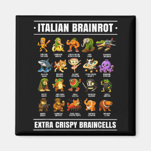 Íman Camiseta Surrealista Italiana de Rotação Cerebral