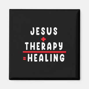 Íman Camiseta Terapia de Jesus Cura Saúde Mental Cristã