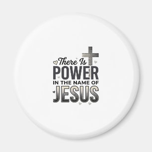 Íman Camiseta Tipografia Vintage Religiosa Poder de Jes