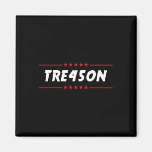 Íman Camiseta Tre45on Dump Trump Não Meu Presidente Te