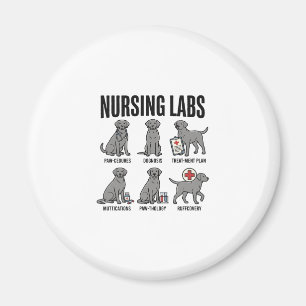 Íman Camiseta Vetorial de Desenho de Pun Médico de Cães