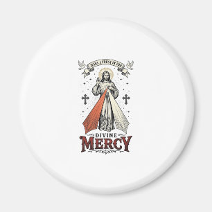 Íman Camiseta Vintage Divina Misericórdia Jesus Eu Conf