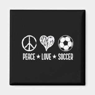 Íman Camiseta Vintage Paz Amor Futebol Futebol Jogador