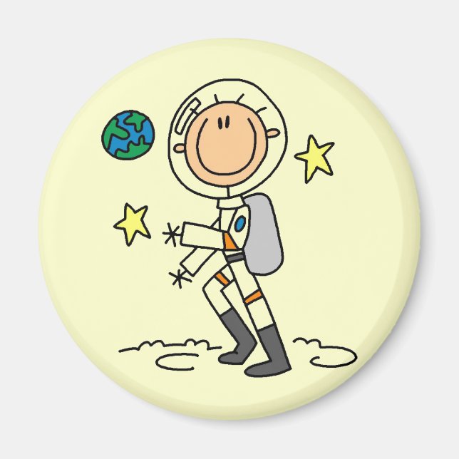 Íman Camisetas Básicas de Astronauta e Presentes (Frente)