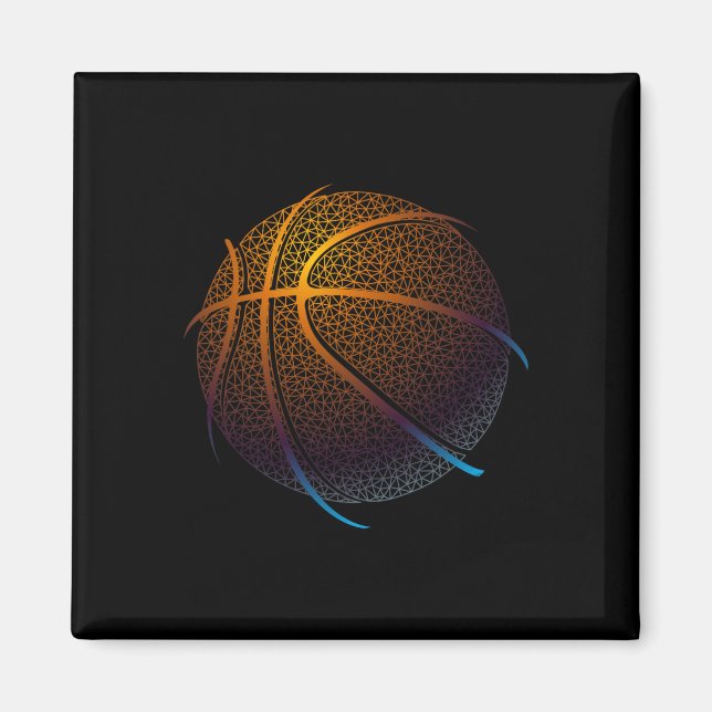Íman Camisetas de Balling Gráfico de Basquete (Frente)