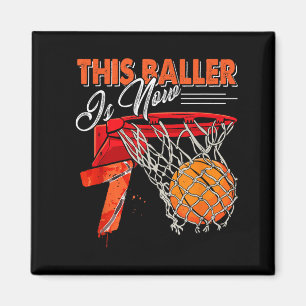 Íman Camisetas de beisebol de 7º aniversário engraçadas