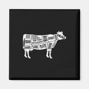 Íman Camisetas de Botão de Vaca