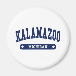 Íman Camisetas de Estilo da Faculdade de Kalamazoo Mich