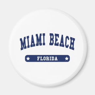 Íman camisetas de Estilo da Universidade de Miami Beach