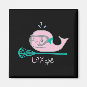 Íman Camisetas de Lacrosse para raparigas Máscara de Ba