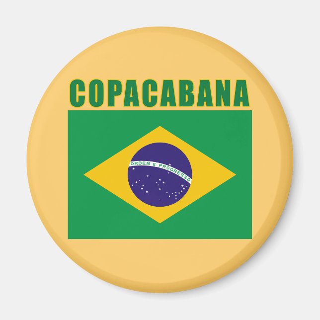 Íman CAMISETAS de praia COPACABANA, presentes (Frente)